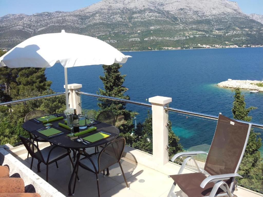 Villa Jade Apartments Front Row Sea View - Walk To Korcula Old Town Medvinjak Eksteriør bilde